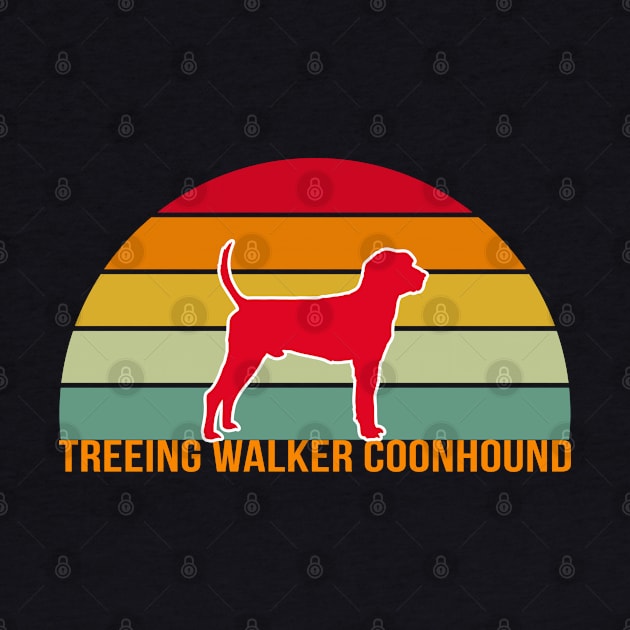 Treeing Walker Coonhound Vintage Silhouette by seifou252017
